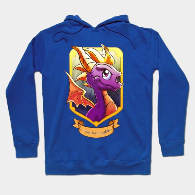 "I was born to glide!" Hoodie by DoubleZero_24